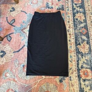 Babaton Contour Midi Black Pencil Skirt SMALL